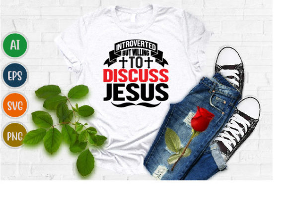 Discuss Jesus Funny Jesus Graphic SVG Review for T‑Shirt Designs