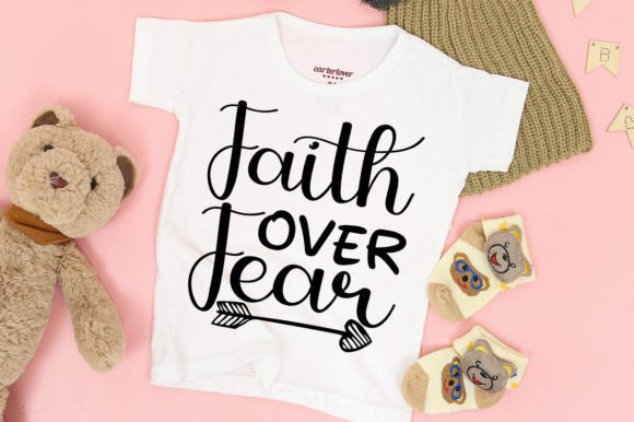 Faith over Fear Christian SVG Design for T-Shirt Designs