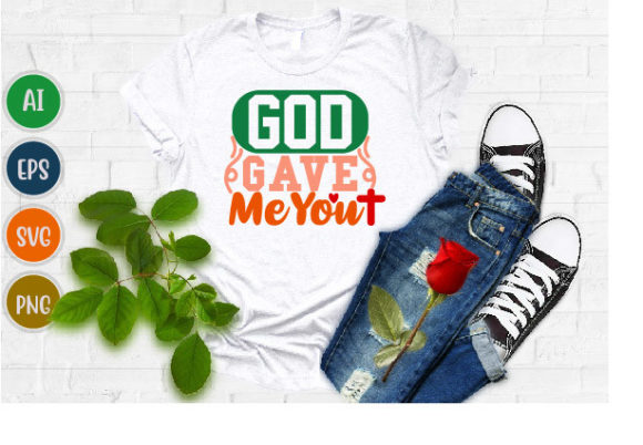 God Gave Me You Christian Gift Tee SVG Brand Review for Marketing