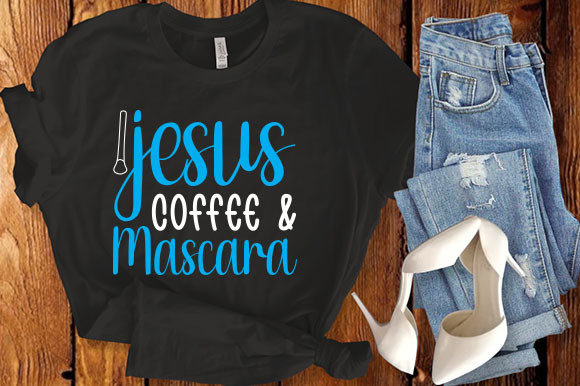 Jesus Coffee Mascara Svg for T-Shirt Designs